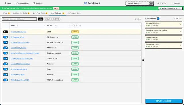 SwitchBoard screenshot